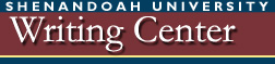 Shenandoah University Writing Center Logo